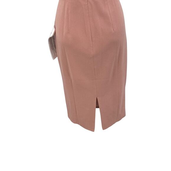 Dress the Population Elle Sweetheart Neck Sheath Midi Dress Blush Pink Small - Picture 11 of 16